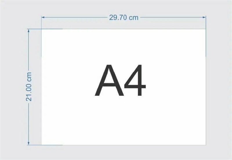 Kích thước khổ giấy A4 là bao nhiêu cm, mm, inch, pixel