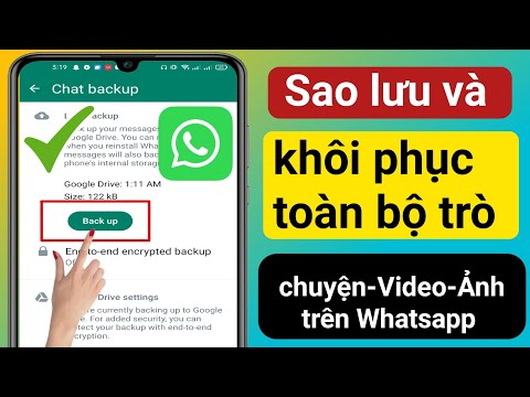 Cách sao lưu và khôi phục tin nhắn Whatsapp | Sao lưu và khôi phục trò chuyện Whatsapp (2023) - YouTube