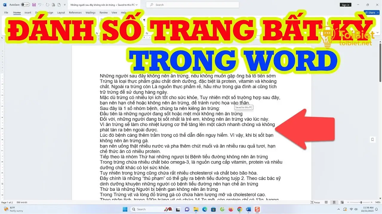 Cách Đánh Số Trang Từ Trang Bất Kỳ Trong Word Chi Tiết