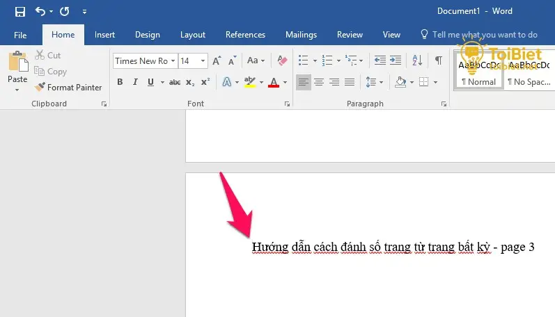 Cách Đánh Số Trang Từ Trang Bất Kỳ Trong Word Chi Tiết 2 Phân Đoạn Văn Bản (Section Breaks) - Chìa Khóa Cho Việc Đánh Số Trang Linh Hoạt