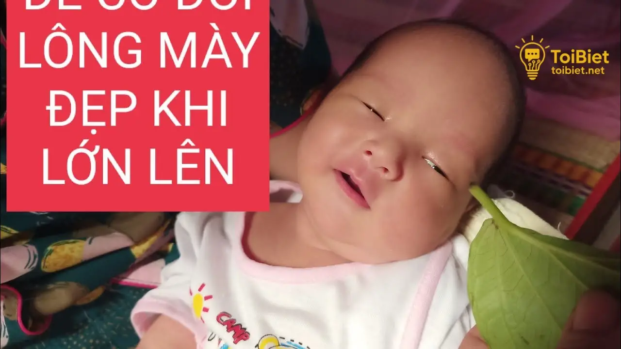 Mẹo Để Trẻ Sơ Sinh Có Lông Mày Đẹp Từ Gốc Rễ