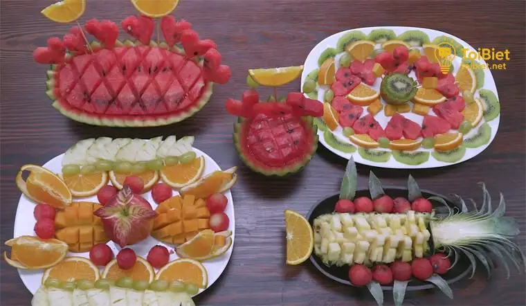 Các Mẫu Trình Bày Hoa Quả Đẹp Mắt Các Mẫu Trình Bày Hoa Quả Đẹp Mắt
