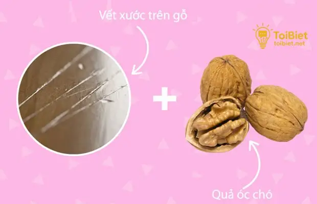 Các Bước Thực Hiện Làm Mờ Vết Xước Đồ Gỗ Bằng Quả Óc Chó Các Bước Thực Hiện Làm Mờ Vết Xước Đồ Gỗ Bằng Quả Óc Chó