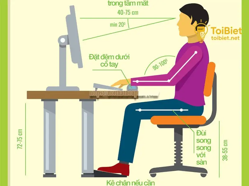 Cách Ngồi Làm Việc Đúng Tư Thế Không Bị Đau Lưng 6 ngoi lam viec dung tu the 696dc9f1a4e5d